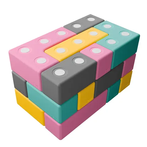 26 klocków Klocki magnetyczne piankowe Tuki Zestaw Builder