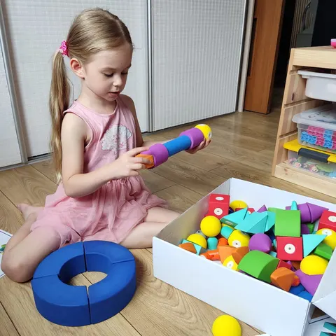 Duże klocki piankowe magnetyczne MagFlexi-75 el.