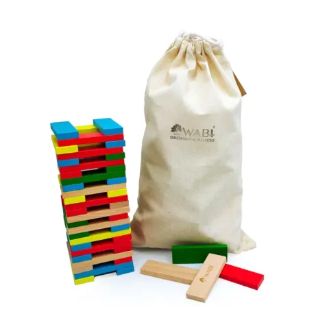 Drewniane klocki WABI Planks 8 cm 200 el.