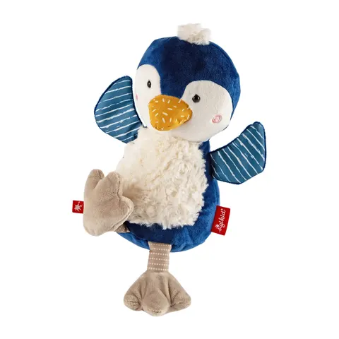 Pierwsza przytulanka Pingwin patchwork maskotka zabawka dla dzieci sigikid