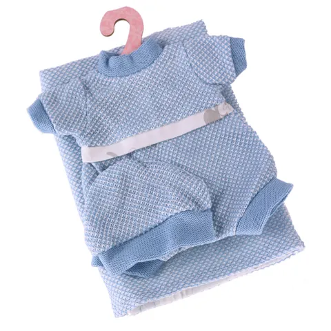 Niebieskie body z kocykiem 33 cm Antonio Juan 0133_67