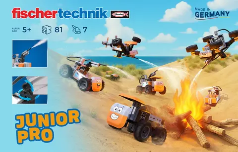 Fischertechnik Junior Pro klocki konstrukcyjne zestaw edu dla 5 latka 81 elementów