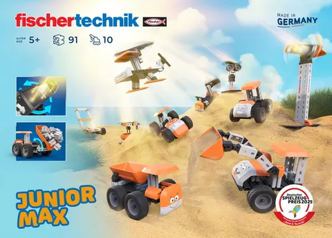 Fischertechnik Junior Max klocki konstrukcyjne zestaw edu dla 5 latka 91 elementów