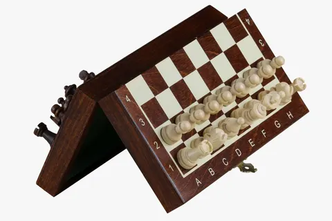 Szachy MAGNETYCZNE mini (20cm) z nadrukiem