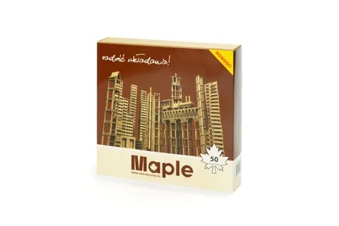 Maple karton 50 klocków drewnianych klon
