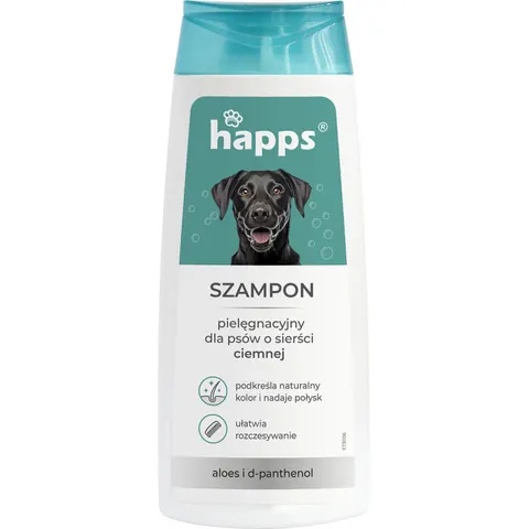HAPPS Szampon pielęgnacyjny dla psów o sierści ciemnej, 200 ml
