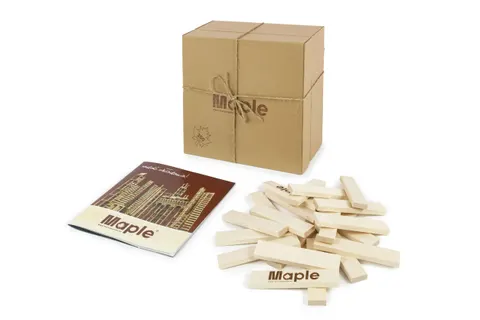 Maple ecopack karton ekologiczny 300 klocków drewnianych klon