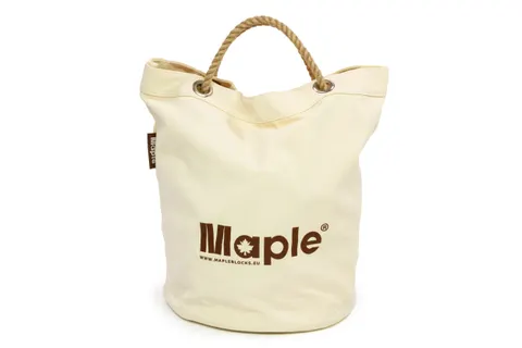 Maple mix 220 klocków drewnianych klon w torbie z eko bawełny