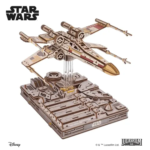 Ugears Puzzle 3D - X-Wing Luke’a Skywalkera™ Star Wars™ – model 3D do składania