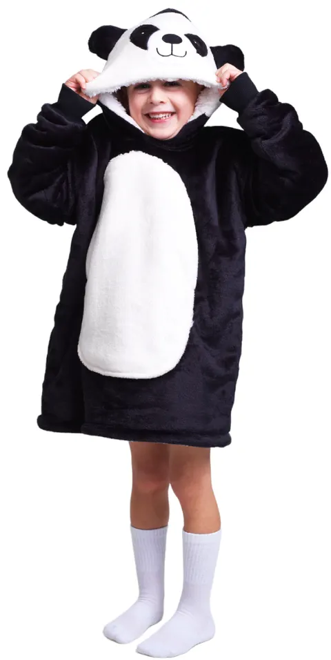 Bluza koc Oversize dla dziecka Panda Cozy Noxxiez CH306