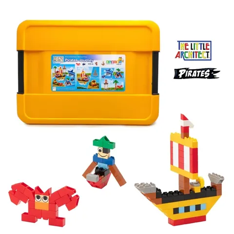 Klocki Little Architect Pirates 335 el. - piracki zestaw 4+