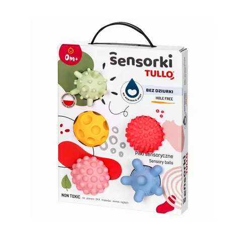Tullo Piłeczki sensoryczne pastelowe 5 szt. 0+