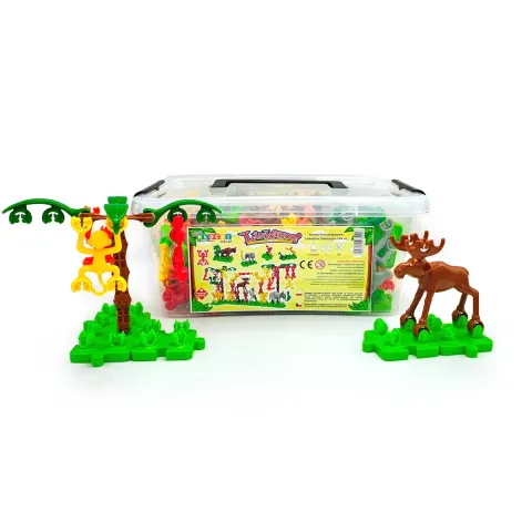 Klocki edukacyjne LinkaZoo – Zoo Zwierząt, 108 elementów
