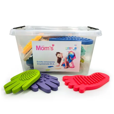 Mom's Care Zmysłostrada ścieżka sensoryczna 24 elementy 18m+