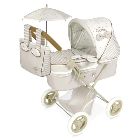Wózek dla lalek Verona z parasolką DeCuevas Toys 85078