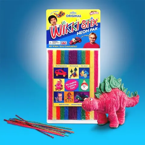WOSKOWANE SZNURECZKI NEON PACK WIKKI STIX