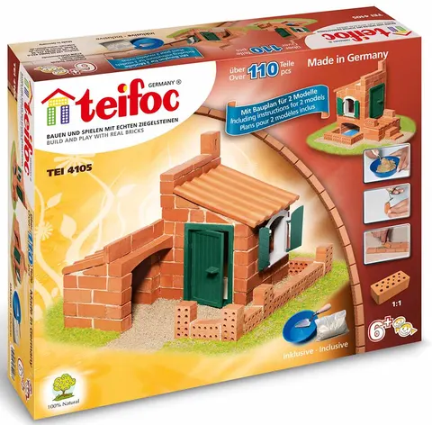 Domki budowle z cegiełek 2 plany makieta Teifoc 4105