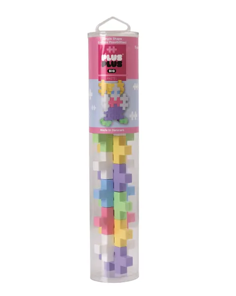 klocki kreatywne plus-plus 15 elementów BIG pastel tuba