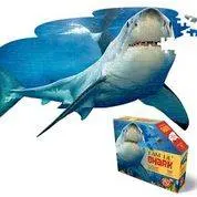 Puzzle konturowe Rekin Madd Capp 100 el.