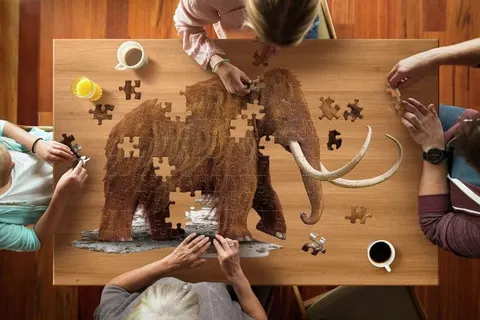 Puzzle konturowe Mamut Madd Capp 100 el.