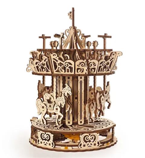 Karuzela model mechaniczny do składania 305 el. Ugears