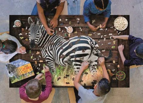 Puzzle konturowe z I AM Zebra Madd Capp 1000 el.
