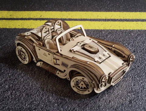 Cobra Drift Racing Car Samochód wyścigowy model mechaniczny do składania 370 el. Ugears
