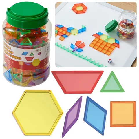 Masterkidz zestaw klocków Montessori Tangram Mozaika 140 elementów