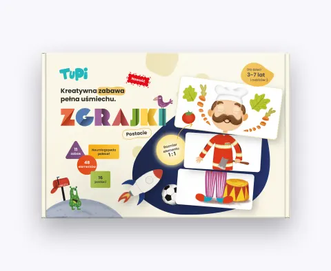 Postacie Tupi układanka – gra edukacyjna