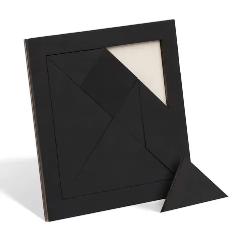 Drewniana łamigłówka edukacyjna "Tangram To Go!"