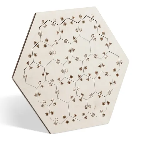 Drewniana układanka "Geometryczne sudoku - Ulala" (19 elementów)