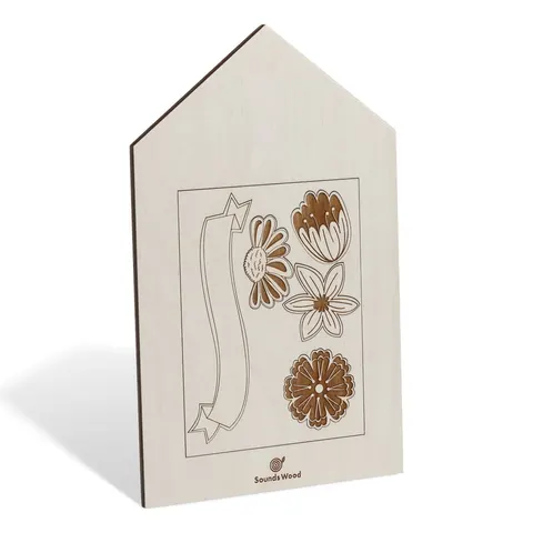 Drewniane puzzle "Kwiaty - Miniszklarnia Florek"