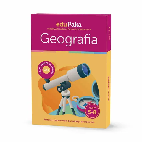 eduPaka Geografia klasa 5–8 – interaktywne zadania i ćwiczenia