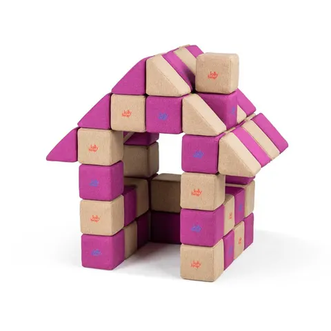 100 sztuk miękkich klocków magnetycznych JollyHeap Basic Set