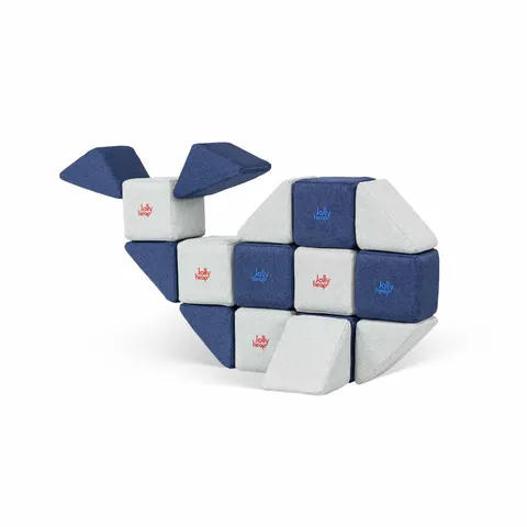24 sztuki miękkich klocków magnetycznych JollyHeap Mini