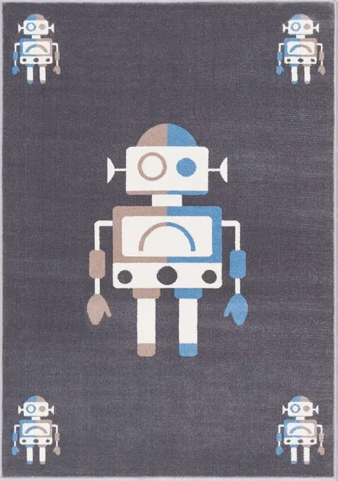 Dywan nowoczesny ROBOTIC w kolorze granitowym (133x190 cm)