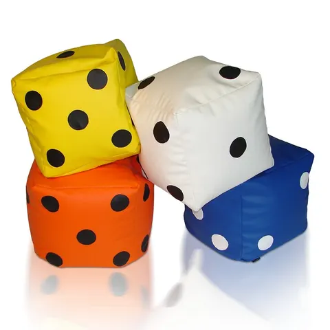Kwadratowa pufa Kostka Cube Play 40x40
