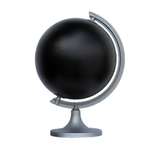 Globus indukcyjny czarny 25 cm – Globus do pisania kredą