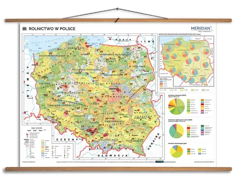 Rolnictwo w Polsce - Ścienna mapa do szkoły