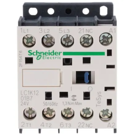 Stycznik 24V 50/60Hz 3B 5,5kW/400V 12A zaciski śrubowe TESYS K