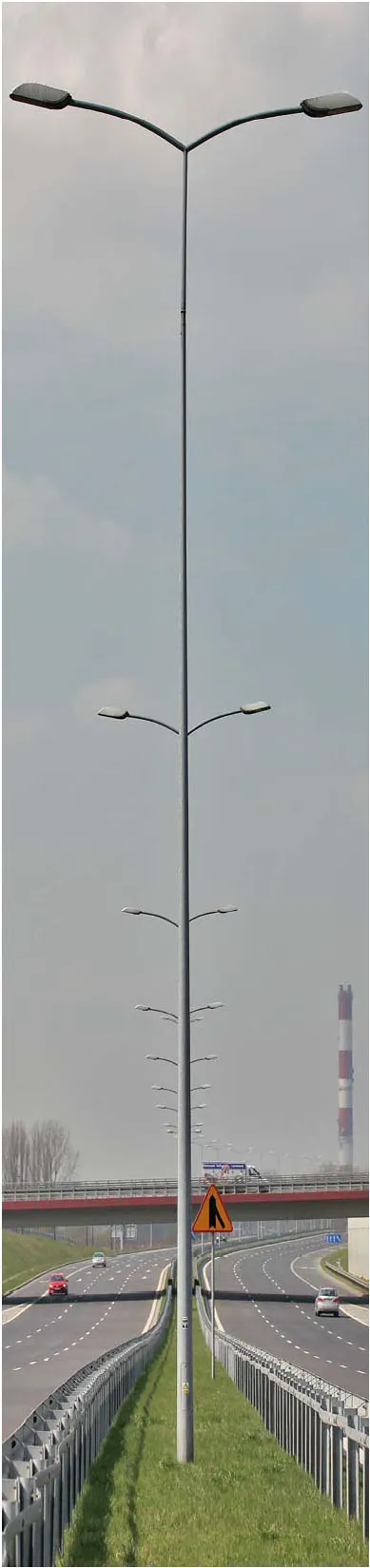 Słup oświetleniowy ANTARES P60 8m stalowy okrągły ścianka 3mm