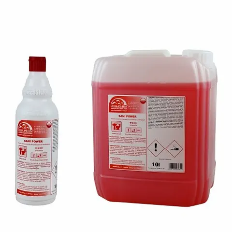 SANI POWER 5L- kwaśny koncentrat do doczyszczania w sanitariatach - CZYSTE FUGI