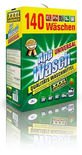 APPWASCH UNIWERSAL PROSZEK DO PRANIA UNIWERSALNY 10KG (140 PRAŃ)