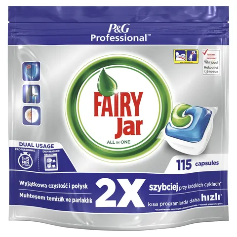 FAIRY JAR PROFESSIONAL KAPSUŁKI DO ZMYWARKI 115SZT.