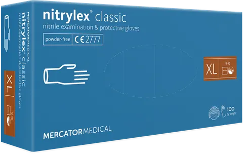 RĘKAWICE NITRYLOWE CLASSIC XL A100 NIEBIESKIE