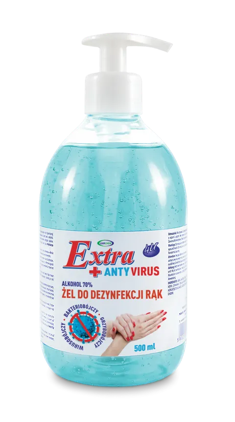 ŻEL ANTYBAKTERYJNY DO DEZYNFEKCJI RĄK 0,5L 4U
