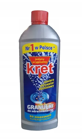 Granulki udrażnianie rur 400g Kret