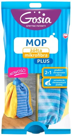 Wkład do mopa żółta mikrofibra PLUS GOSIA