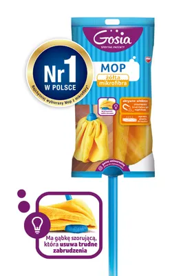 Wkład do mopa żółta mikrofibra GOSIA