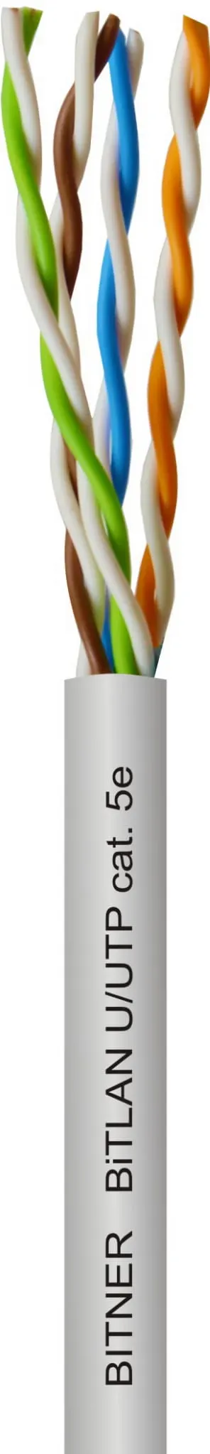 Kabel teleinformatyczny BiTLAN U/UTP 4x2x24 AWG kat. 5e 200MHz